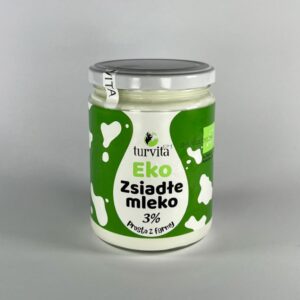 Ekologiczne mleko zsiadłe krowie (pojemnik 450 ml)