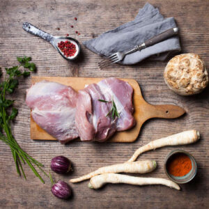 Mięso gulaszowe wieprzowe BIO 1000g